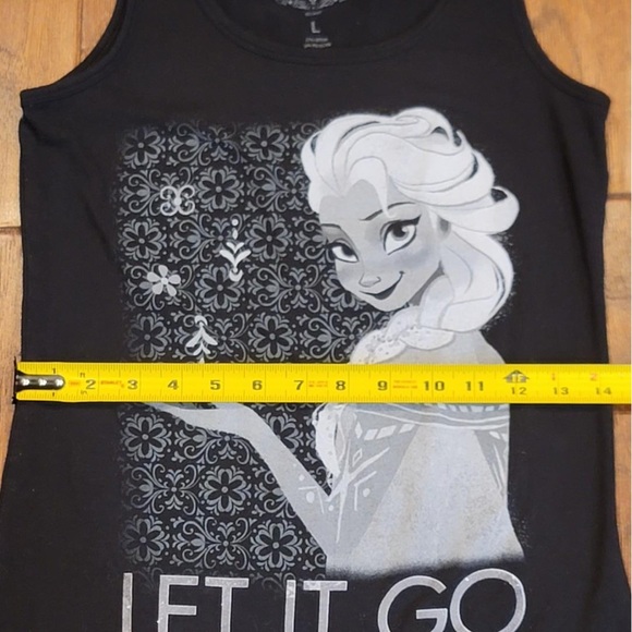 Frozen Black Tank Top with Elsa Graphic - Picture 5 of 11